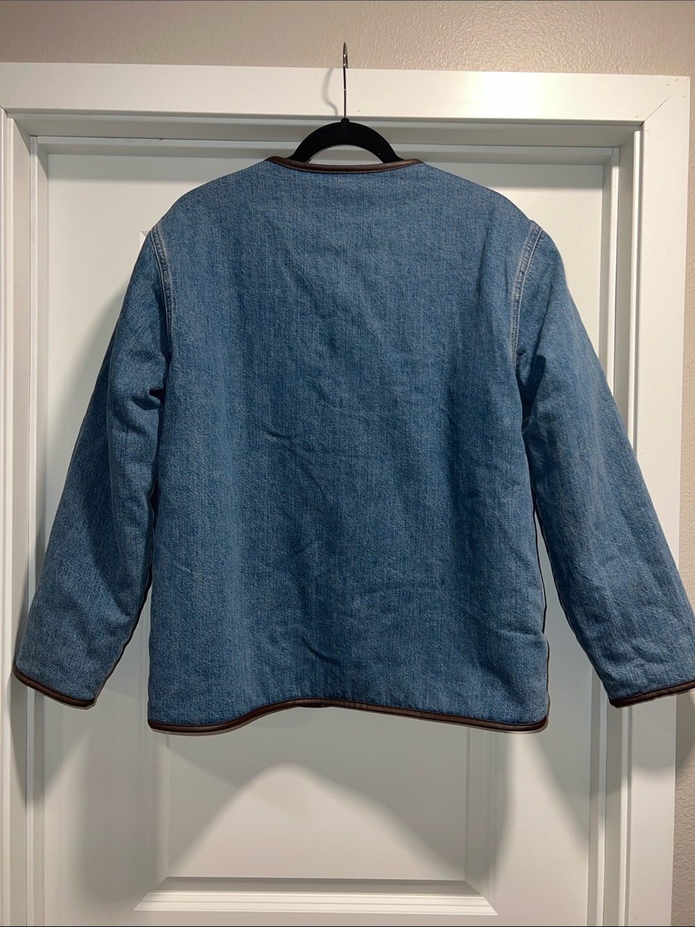 Madewell Reversible Denim & Sherpa Jacket in Petersburg Wash & Rigid Size S NWT - Picture 11 of 16